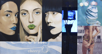 Anielka Hampson Painting Cherry Lips